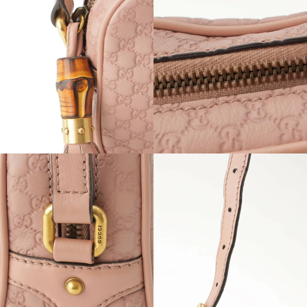 Gucci ssima Shoulder Bag Leather Pink - Picture 8 of 8